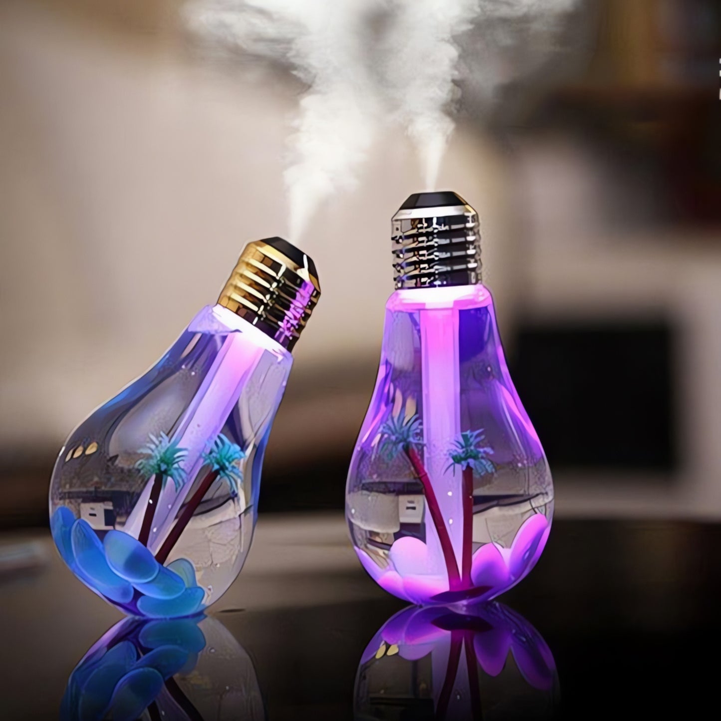 Bulb Humidifier & Diffuser With Color Changing LED